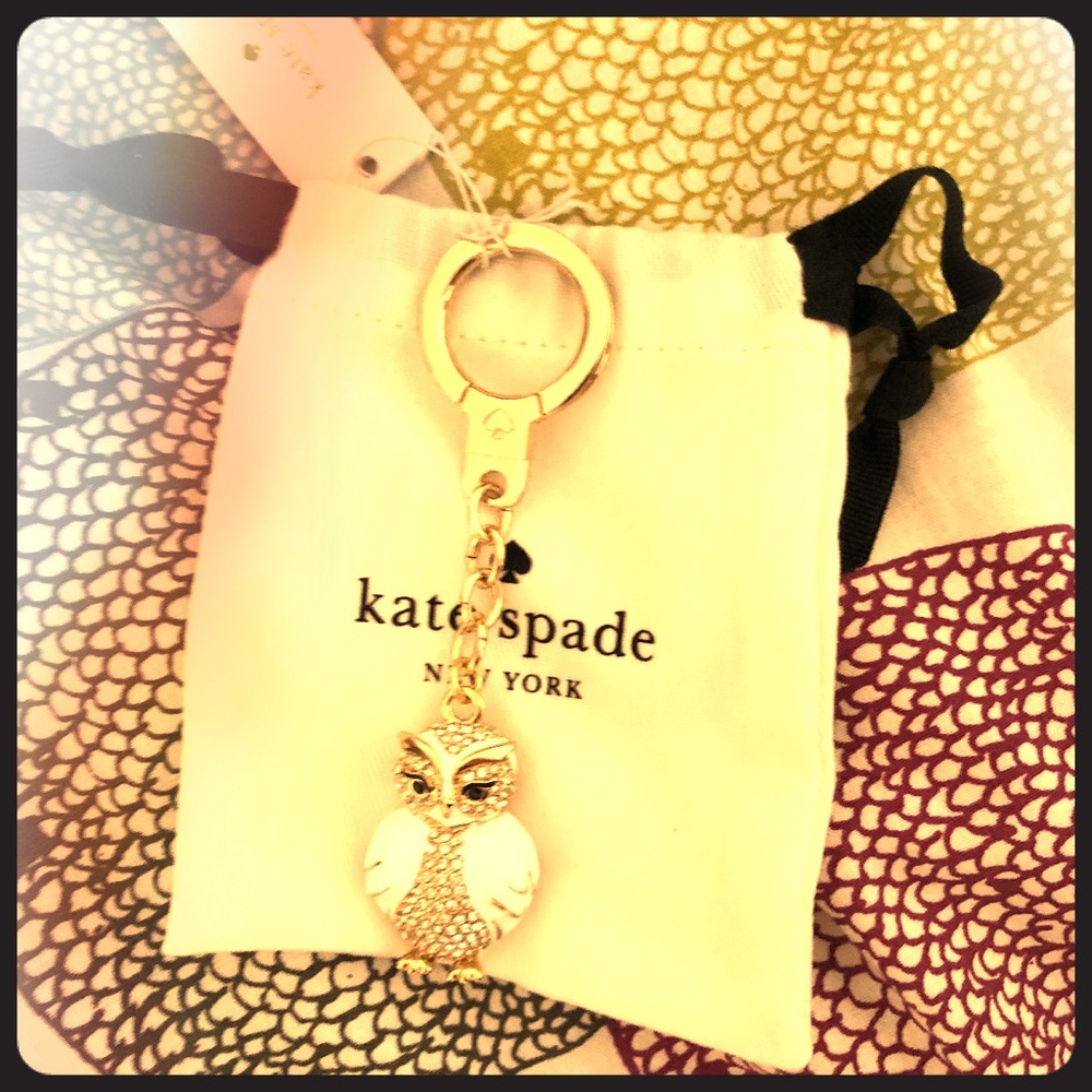 Kate Spade owl key chain